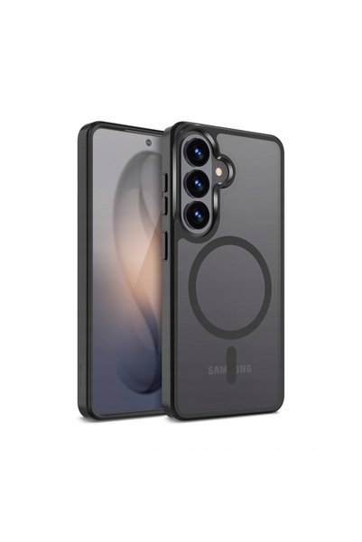 Crong Husă Hibridă Mată Magnetică MagSafe Samsung Galaxy S26+ Negru Protecție
