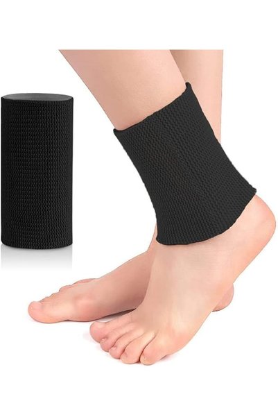 Parlberd Gel Ankle Sleeve Compression Protector, Cuttable Padded Gel Tubing A...