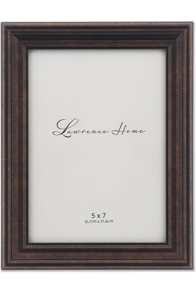 Lawrence Frames إطار صور كلاسيكي برونزي 5×7 بوصة بتفاصيل دقيقة مطلي بالزيت 53...