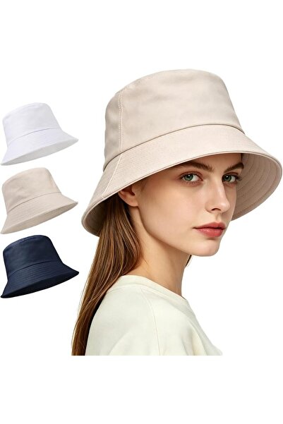 GENERAL 3 Packs Unisex Athletic Bucket Hat Solid Colors Sun Hat with UV Prote...