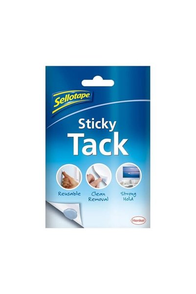 Sellotape 1792402 Sticky Tack for Home & Office, Reusable Adhesive, Stationer...