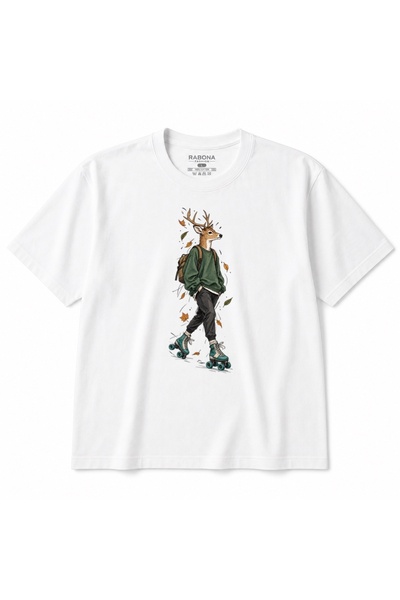Rabona Fashion Πατίνια Urban Deer & Φθινοπωρινό Γραφικό Μπλουζάκι