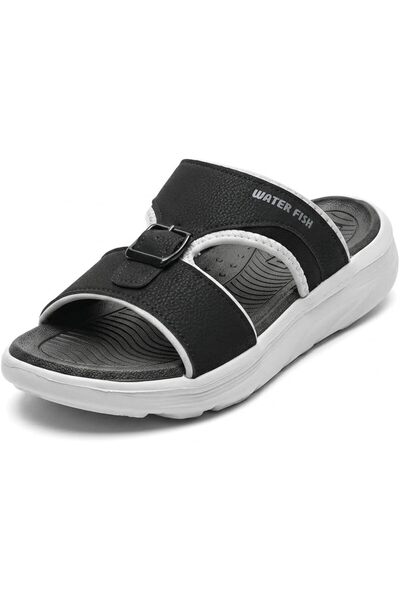 Generic Men's Ultra-Thick 4.5cm Sole Cloud Slides - Premium EVA Sporty Comfor...