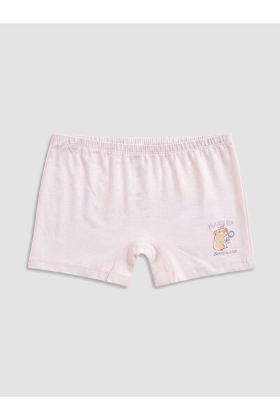LC Waikiki Ozmarka New Season Pink Printed Girls' Boxers