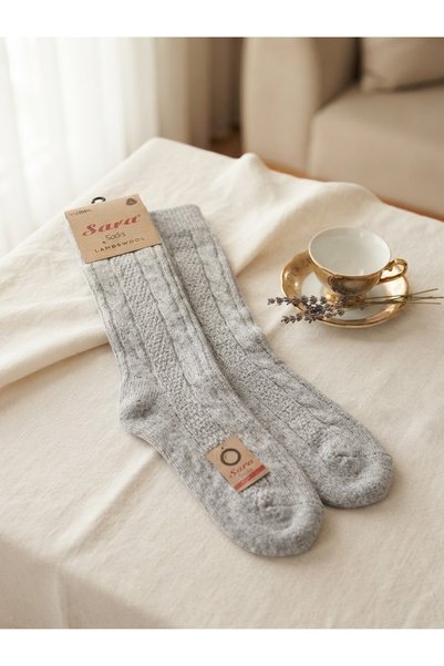 Lambswool Termal Uzun Çorap unisex