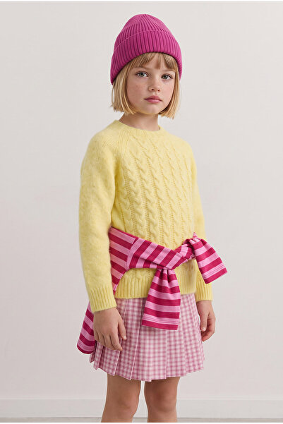Bianco Lucci Unisex Baby Kids Hair Braid Model Modern Crew Neck Knitwear Swea...