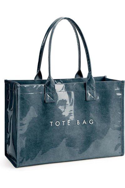 Generic Brand KALIDI PVC Tote Bag Women’s Kraft Paper Work Handbags Purses wi...