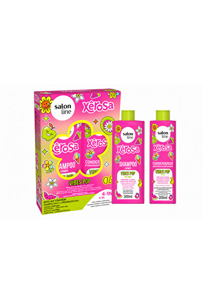 salonline Κιτ Ξηρόζα Βάιμπς Ποπ Σαμπόν 300ml + Βάλσαμο 200ml, Σειρά Σαλόνι