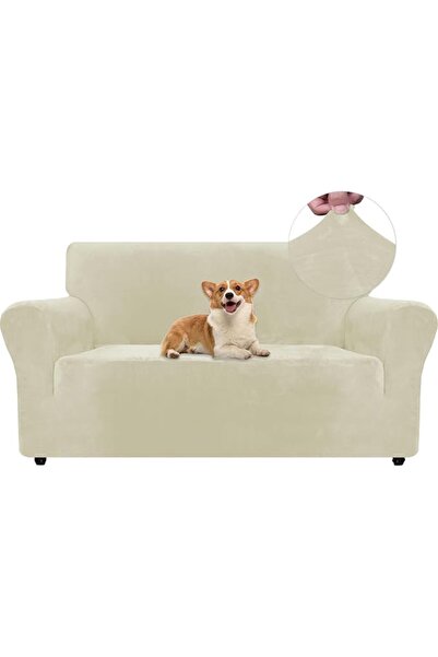 GENERAL Ystyle Velvet Sofa Cover, 3 Seater Sofa Cover, Stretch Sofa Cover, Un...