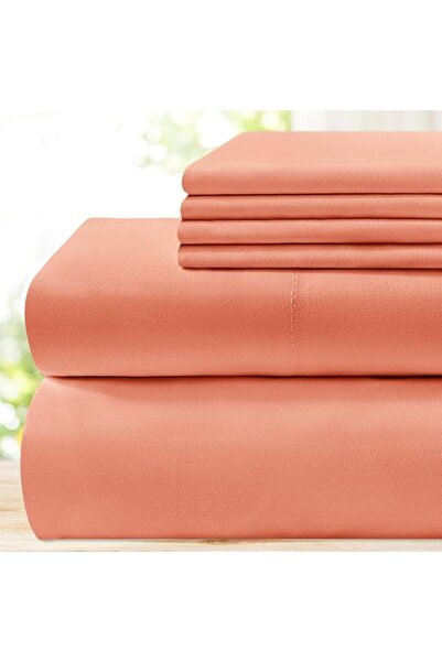 BYSURE Hotel Luxury Bed Sheets Set 6 Piece(Queen, White) - Super Soft 1800 Th...