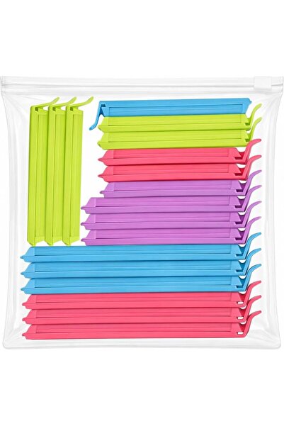 GENERAL Food Bag Clips 18 Pcs with Storage Bag, Reusable Plastic Sealing Clip...