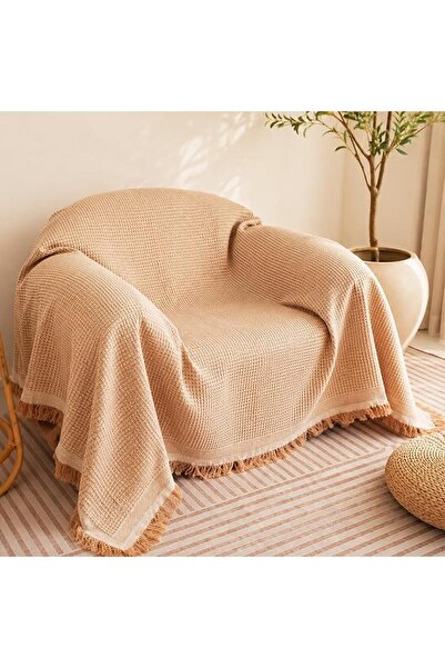 GENERAL Cotton Sofa Cover for Single Seater, 180 x 180 cm Full Coverage Prote...