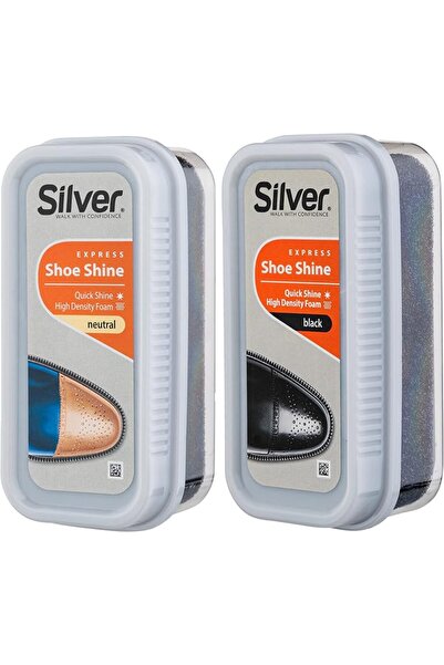 Silver Express Shoe Shine Sponge- Extra Large Instant Shine Sponge for Shoes,...