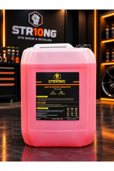 Str10ng Jant ve Motor Temizleyici 20 KG | Profesyonel Jant Temizleyici | Motor Yağ ve Kir Sökücü | Hızlı Temizlik