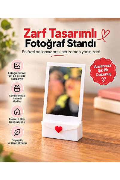 Zarf Tasarımlı Fotoğraf Standı, İnstax Fotoğraf Standı 5 ADET