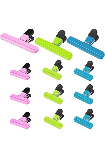 GENERAL 12 Pcs Bag Clips for Food Storage, Plastic Food Bag Clips, Freezer-Cl...