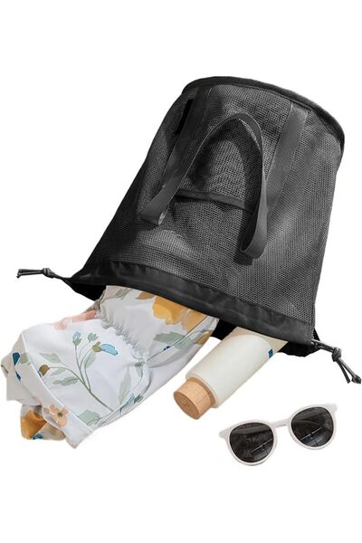 Generic Mesh Shower Bag Portable Waterproof Pouch Organizer Storage Mesh