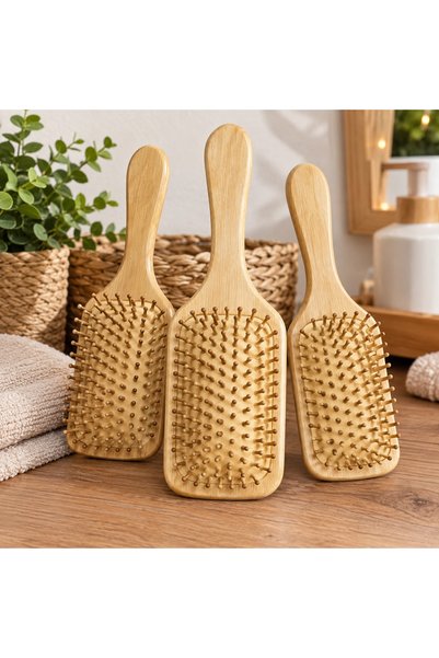Generic Brand Bamboo Hair Brush Comb-25 cm