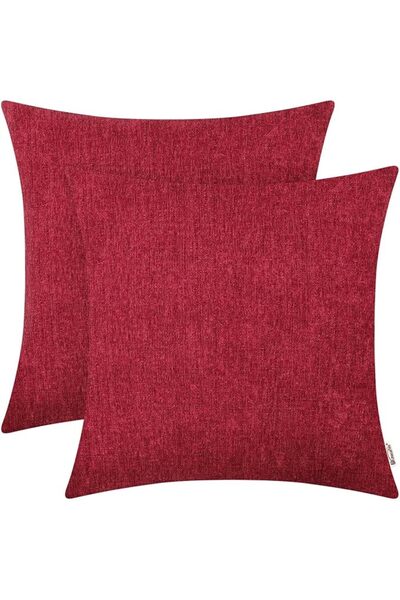 BRAWARM By Pramorn Decorative Leather Pillow Covers in Dark Brown Color 12X20...
