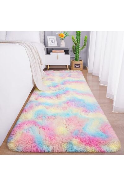 GENERAL Chikrak Soft Velvet Design Area Rug for Living Room and Bedroom 4X6 F...