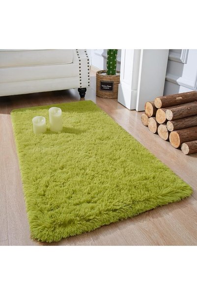 GENERAL Chikrak Soft Velvet Design Area Rug for Living Room and Bedroom 4X6 F...