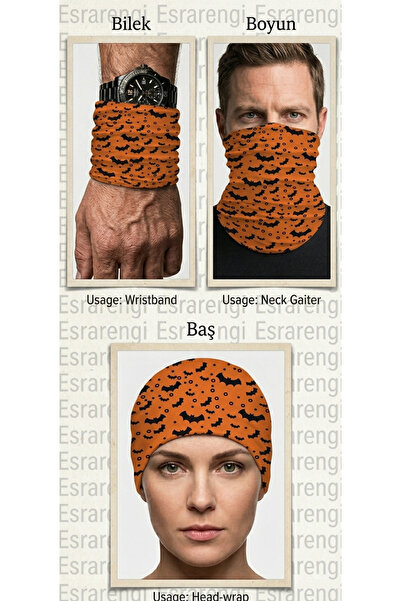 Motorcu Buff Bandana – Çok Amaçlı Boyunluk, Maske, Bere ve Kafa Bandı