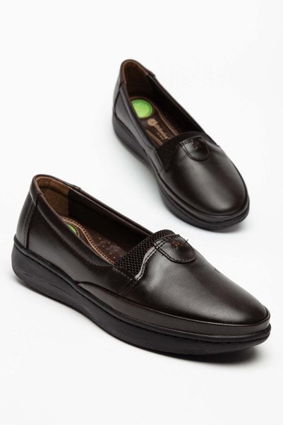 Dilimler Ayakkabı Large Size Genuine Leather Women's Daily Orthopedic Shoes B...
