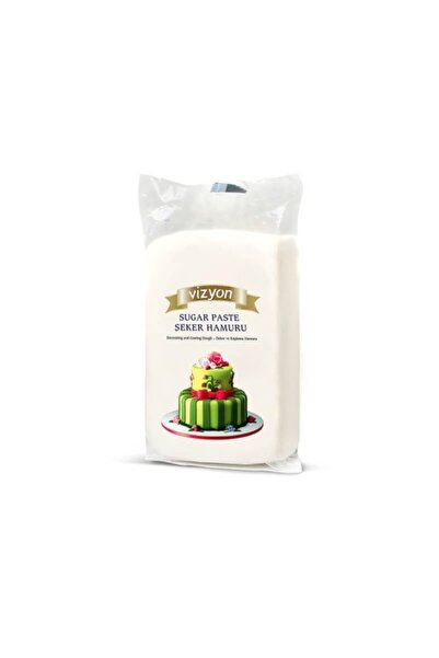 VİZYON Pastă de zahăr (Fondant) - ALB - 1kg -