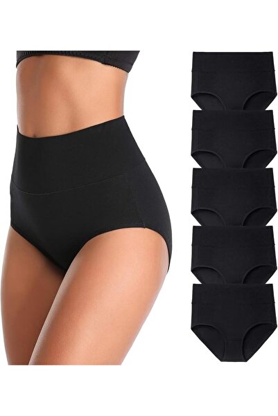 GENERAL Women's Underwear, High Waist Cotton Breathable Full Coverage Panties...