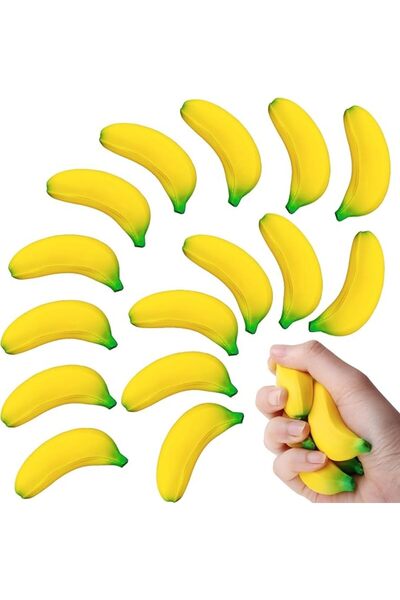 GENERAL Banana Stress Relief Toys, Stretchy Squishy Fidget Sensory Toys for K...