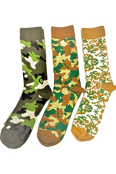 Other Camouflage socks set of 3 designs/pair Cotton 70%, long lasting materia...