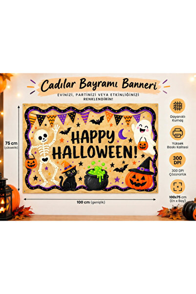 Halloween Duvar Süsü Banner