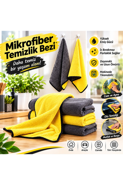 Sıkılması en rahat yünlü mikro fiber temizlik bezi
