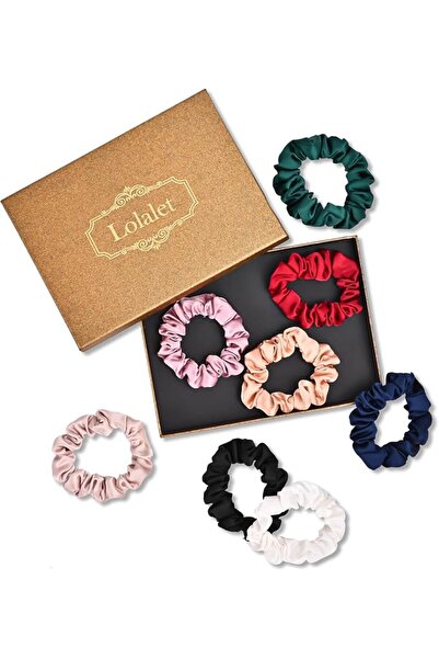 GENERAL Lulait Satin Hair Scrunchies for Women, Soft Silk Like Scrunchies, Me...