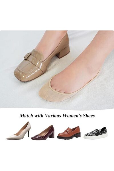 GENERAL No Show Socks Women for Flats 4 to 8 Pack Non Slip Invisible Ultra Low Cut socks shoe size 6-11