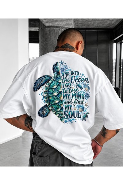 LUQES MEN'S WEAR Premium Unisex Baskılı %100 Pamuklu Bisiklet Yaka Kısa Kollu...