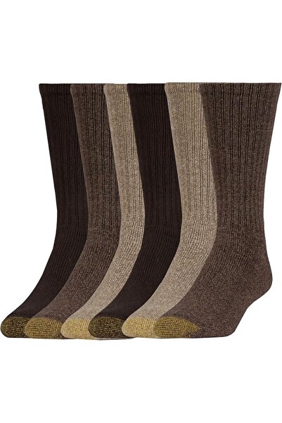GOLDAGOLD GOLDTOE Men's Harrington Crew Socks, Multipairs