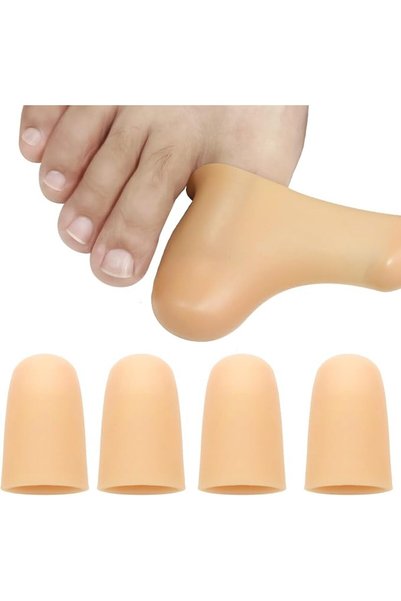 GENERAL 4 Pcs Gel Toe Cap and Protector for Big Toe, Cushions and Protects, T...