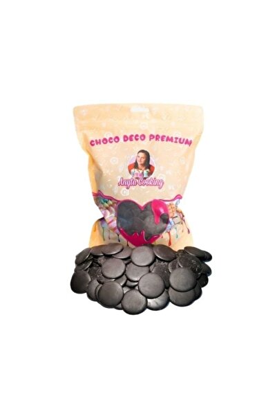 Anyta Cooking Choco Deco Premium (Deco Melts) - 1 kg - Jet black - with vanil...