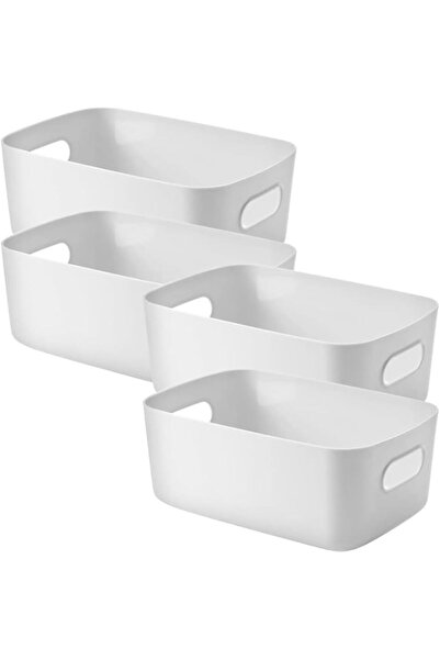 Generic Storage Box Set, Desktop Solid Color Plastic Bins, Space-Saving for T...