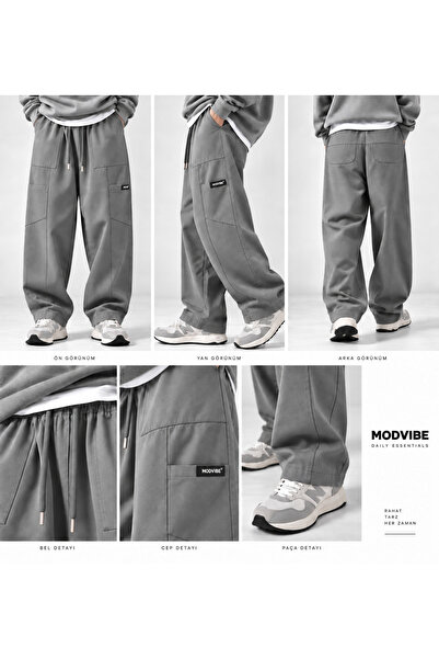 Modivibe Men's Baggy Cargo Pants Oversize Comfortable Fit