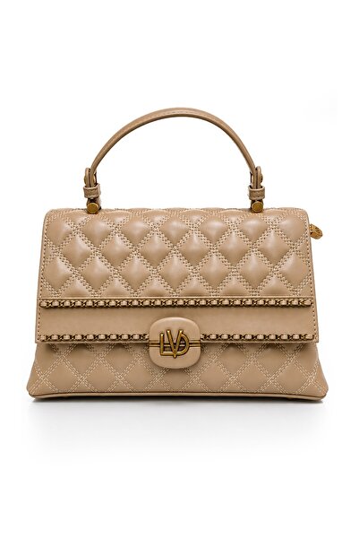 Levidor Mink Quilted Medium Size Women's Hand and Shoulder Bag