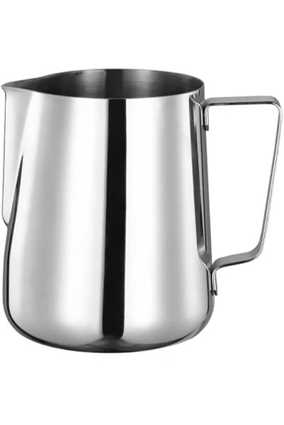 Generic 350ml Stainless Steel Milk Frothing Pitcher Jug Coffee Spoons Frother...