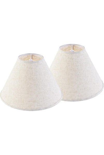 GENERAL GO&SO Large Lamp Shades Set of 2 Oatmeal Beige Linen Lamp Shade, 6.5"...