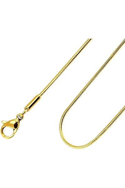 Bukela 1.2mm Stainless Steel Snake Chain Necklace for Men & Women, Hypoallerg...