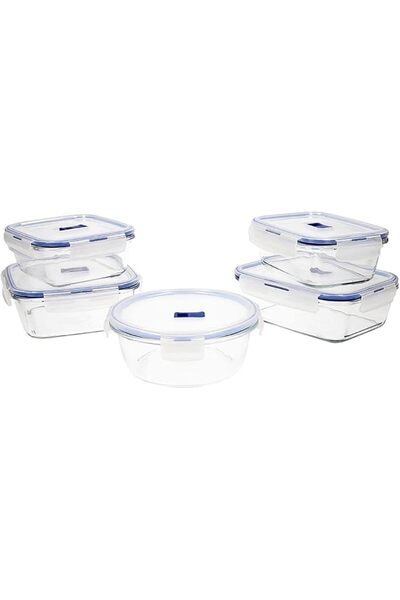 Luminarc Pure Box Active Airtight Glass Containers, 122 cl (122 cl Set)