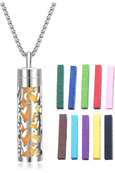 GENERAL Nalakal Aromatherapy Series Stainless Steel Aroma Diffuser Necklace w...
