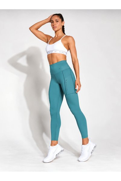 Nike Yüksek Bel Toparlayıcı Destekli 6 Adet Cepli Premium Spor Tayt Dri-FIT G...