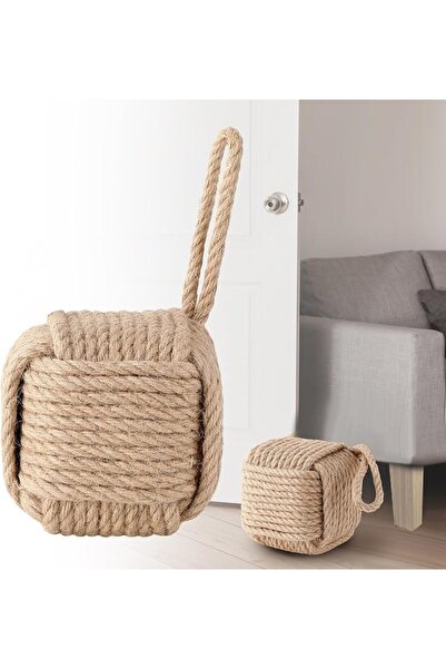 NIUBIER Rope Door Stop, Decorative Door Stop with Handle 5.51 ''d x 5.51''h x...