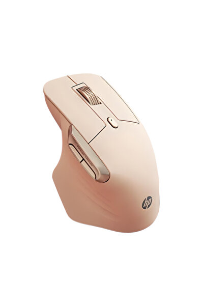 PROFESSOR Çift Modlu Kompakt Ergonomik Sessiz Kablosuz Bluetooth Mouse 2,4ghz+BT5.0 4000DPI Şarjlı RoseGold | Ramwhite Türkiye Garantili
